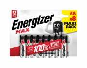 Energizer Alkalické baterie Max AA Mignon, 8 kusů