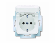 Busch-Jaeger Zásuvka s výklopným krytem Reflex SI Alpine White