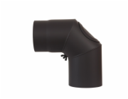 Firefix Ohyb kouřovodu 90°, průměr 120 mm, černý