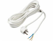 Napájecí kabel se zástrčkou, 5 m, bílý