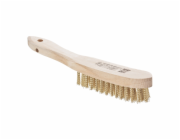 LUX-TOOLS Mosazný drátěný kartáč , 4 řady