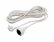 Prodlužovací kabel s ochranným kontaktem, bílý, 5 m