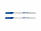 LUX-TOOLS Bimetalové pilové listy na dřevo a plast s T-st...