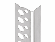 Hliníkové rohové chrániče pro sádrokarton, nerovné strany, cca 25 mm x 15 mm x 2500 mm