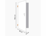 Radex Vnitřní dveře 6002/03 masivní borovicové dřevo 86 cm x 198,5 cm pant levý FSC®