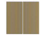 Denpanels Akustický obklad stěny z dubového MDF přírodního akustického filcu černého 119,8 cm
