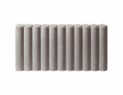 Diephaus kulatá palisádová hrana šedá 50 x 25 x 6 cm