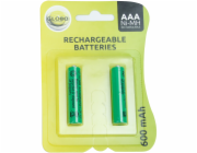 Globo Náhradní baterie pro solární venkovní osvětlení, 2 baterie AAA, 600 mAh