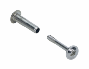 Hettich Spojovací šroub M4 28 mm - 38 mm poniklovaný 10 ks.