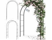 Vilde Zahradní pergola , kovová, 145x235cm, černá