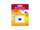 TRANSCEND MicroSDHC karta 4GB Class 4, bez adaptéru