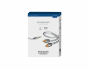 in-akustik Premium Audio Kabel 3,5 mm Jack - Cinch 5,0 m