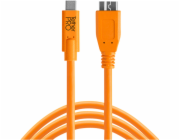 Tether Tools USB-C zu 3.0 Micro- B 4,60m oranzova