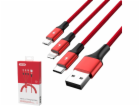 UNITEK C4049RD USB kabel 1,2 m USB A USB C/Micro-USB B/Sv...