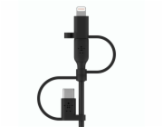 Belkin BOOST Charge univ. kabel 1,2m Lightn./Micro/USB-C - USB-A