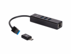 ICY BOX IB-HUB1419-LAN, USB-Hub 60844