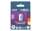 Ansmann 16340 Li-Ion aku 850mAh 3,6V micro USB vstup 1300...
