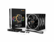 být zticha! Ventilátor Light Wings PWM 140mm Triple Pack Case
