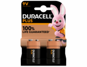 1x2 Duracell Plus 9V-Block  MN1640 6LR61