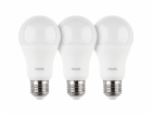 Philips LED Lamp E27 3-Pack  100W 2700K