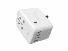 Fixed cestovní adaptér FIXCT65-1C2A-WH