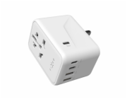 Fixed cestovní adaptér FIXCT65-1C2A-WH