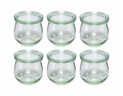 WECK Tulpen sklen.nádobky 370ml  6x
