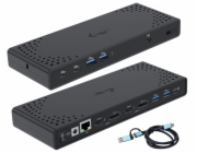 i-tec USB 3.0 / USB-C / Thunderbolt Dual Display Docking Station + PD 100W
