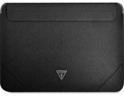 Guess Saffiano Triangle Metal Logo Púzdo na MacBook 13/14" čierne