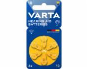 1x6 Varta Hearing Aid Batteries  Type 10             24610101416