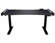 COUGAR stůl E-MARS RGB electric 1531 x 770 x 745-1195mm 2xUSB 3.0 & USB-C & 2x3,5 jack