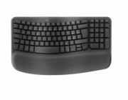 Logitech klávesnice Wave keys - bezdrátová/bluetooth/ergonomická/CZ/SK - grafitová