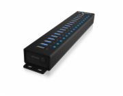 Hub IB-HUB1717 16+1 port USB HUB, 16x USB + 1x USB pro nabíjení, USB 3.2 Gen 1, napájení 96W