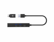 Hub IB-HUB1439-LAN 4v1 HUB, 1x USB-C, 2xUSB-A, 1x LAN