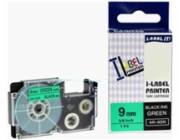 Xerox kompatibilní páska s Casio, XR-9GN1, 9mm x 8m, černý tisk / zelený podklad - ALLPRINT