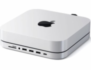 Satechi USB-C Stand & Hub pre Mac Mini/Studio with NVMe SSD enclosure - Silver