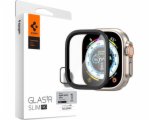 Spigen Glass tR Slim Pro 1 Pack, černé – Apple Watch Ultra 2/Ultra 49 mm
