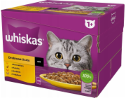 WHISKAS Poultry Feast Box - mokré krmivo pro kočky - 24x85 g