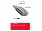 Swissten adapter usb-a(m)/usb-c(f)