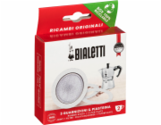 Bialetti Ricambi 3 Replacement  Gaskets +1 Filter 2 Cups