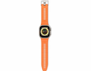 Decoded Decoded Ultra Traction - silikonový řemínek pro Apple Watch 49/45/44/42 mm Gen 1-9 - SE (meruňkový)