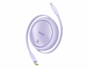 USB Cable Baseus Free2Pull USB-C to iP 20W 1m (purple)