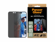 PanzerGlass - Ochrana obrazovky pro mobilní telefon - ultra široký tvar - sklo - s bezpečnostním filtrem - dvoucestné - barva rámu černá - pro Apple iPhone 16 Plus