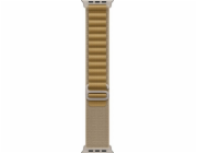 Apple Watch 49mm Tan Alpine Loop - Small - Natural Titanium Finish
