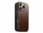 Nomad moderní kožené pouzdro na iPhone 16 Pro hnědé