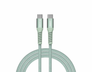 Verbatim Sync&amp;Charge 100W 120cm  USB-C/USB-C Magnetic green 31855