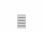 Komoda Domoletti CHLK45-U42, bílá, 42,2x77,2x128,1 cm