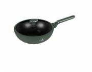 Pánev wok s poklicí a titanovým povrchem 28 cm Matte Green Collection BH-8159