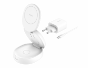 Belkin Boost Charge foldab.mag.  3-in-1 Charg. Qi2 wh. WIZ034kqWH