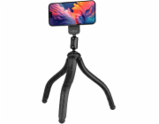 FIXED Creator Flexibilný statív s magnetickým držiakom na telefón, s podporou MagSafe, čierny